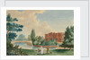 View of Merton House showing Lady Hamilton and Horatia in the grounds by unknown