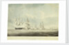 HMS 'Pallas' passing to windward of 'La Minerve' and 'La Lynx',  'Palinure' and 'Sylph' by Nicholas Pocock