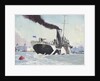 Royal Naval auxillary oil tanker off Greenwich, 1914-1918 by John Everett