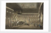 Remains of Lord Viscount Nelson laying in state in the Painted Chamber at Greenwich Hospital by Augustus Charles Pugin