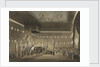 Remains of Lord Viscount Nelson laying in state in the Painted Chamber at Greenwich Hospital by Augustus Charles Pugin