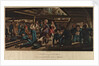 A scene on the main deck of a line of battle ship in harbour by Thomas Sutherland
