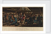 A scene on the main deck of a line of battle ship in harbour by Thomas Sutherland