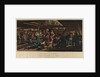 A scene on the main deck of a line of battle ship in harbour by Thomas Sutherland