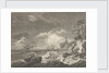 A Storm Depicting wrecked vessels off a rocky coast with survivors struggling ashore by Vernet