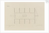 Atmotic ship. Bird's eye view of car, with studding sails set by W. Bland