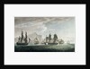 The East India Company's ship 'General Goddard' with His Majesty's ship 'Sceptre' and 'Swallow' packet capturing seven Dutch East Indiamen off St Helena, on the 14 June 1795 by Thomas Luny
