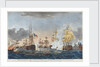 Immediately after the destruction of 'L' Orient' at the Battle of the Nile by Thomas Whitcombe