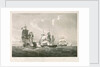 Engagement between the 'Guillaume Tel' and HMS 'Penelope', 30 March 1800 by Nicholas Pocock