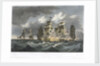 To Captain Z Mudge... of the... Blanche.. the gallant defence made by that Ship in the Sombero Passage on July 19th 1805 against a French Squadron... by F Sartorius (artist)