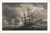 Captain Pellew of the 'Phaeton' attacking two Dutch frigates by Nicholas Pocock