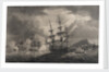 Captain Pellew of the 'Phaeton' attacking two Dutch frigates by Nicholas Pocock
