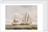 Action between HMS 'Java' and American frigate 'Constitution' by Buchanan