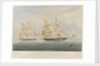 HM brig 'Black Joke' engaging the Spanish slave brig 'El Almirante' by William John Huggins
