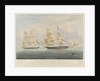 HM brig 'Black Joke' engaging the Spanish slave brig 'El Almirante' by William John Huggins