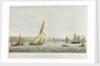 HM revenue cutter 'Vigilant'  towing her prize the barge 'Charlotte', 13 December 1849 by John Christian Schetky