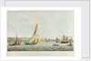 HM revenue cutter 'Vigilant'  towing her prize the barge 'Charlotte', 13 December 1849 by John Christian Schetky
