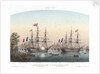 The French squadron at Bellevue, Kiel Harbour, 20 May 1854 by Louis Le Breton