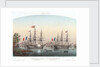 The French squadron at Bellevue, Kiel Harbour, 20 May 1854 by Louis Le Breton