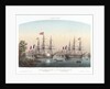 The French squadron at Bellevue, Kiel Harbour, 20 May 1854 by Louis Le Breton