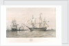 The English and French fleets in the Baltic, 1854 by Oswald Walter Brierly