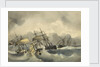 French ironclad in collision by Jean-Antoine Theodore Gudin