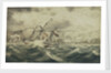 Situation of HMS 'Curacoa' off Toulon in the Winter of 1812 by Pearce