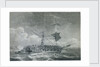 The cutting out of a French brig, possibly 'La Chevrette' by Philippe-Jacques de Loutherbourg