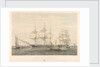 Merchant shipping, Arrival and Departure, showing the Blenheim and the Marlborough by Oswald Walters Brierly