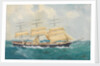 Clipper ship 'Dharwar' in a rough sea by unknown