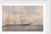 The Clipper Ship Norman Court outward bound by Thomas Goldsworthy Dutton; William Foster