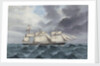Clipper ship 'Blackadder' at sea with foremast and mainmast broken, 1895 by G. D'Esposito