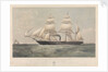 Sardinian screw steamship 'Genova' (It, 1859) belonging to the Transatlantic Steam Navigation Company of Genoa by Thomas Goldsworth Dutton