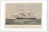Sardinian screw steamship 'Genova' (It, 1859) belonging to the Transatlantic Steam Navigation Company of Genoa by Thomas Goldsworth Dutton
