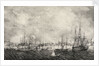 View of the town and harbour of Port Royal in Jamaica (showing the 'Cumberland',  'Highflyer',  etc) by Adolphe Duperley