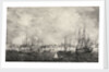 View of the town and harbour of Port Royal in Jamaica (showing the 'Cumberland',  'Highflyer',  etc) by Adolphe Duperley