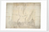 An English two-decker in a light air by Willem van de Velde the Elder