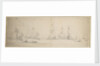 The Dutch fleet at anchor off the coast by Willem van de Velde the Elder