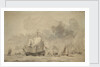 Dutch Fleet: Council of War - Lord Edgcumbe's by Willem van de Velde the Elder