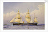 Sail assisted steam vessel 'Eclipse' at sea by William Frederick Mitchell
