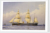 Sail assisted steam vessel 'Eclipse' at sea by William Frederick Mitchell