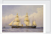 Sail assisted steam vessel 'Eclipse' at sea by William Frederick Mitchell