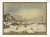 View of the Thames during the last great frost fair during the winter of 1813-1814 by Burkitt & Hudson