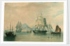 Opium ships at Lintin in China, 1824 by William John Huggins