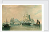 Opium ships at Lintin in China, 1824 by William John Huggins