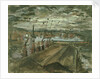 Transport ships coaling in Cardiff docks by John Piper