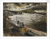 Ministry of War transport vessels in dry dock at Fowey, Cornwall by John Piper