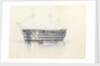 Study of HMS 'Queen' at Malta, 3 March 1852 by George Pechell Mends