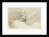HMS 'Trafalgar' losing her rudder-head in a north-easterly gale off Malta, 1 February 1852 by George Pechell Mends
