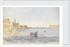 Fort St Elmo and the entrance to the Grand Harbour, Malta, 20 March 1852 by George Pechell Mends